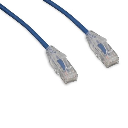 ENET Cat6 Blue 15Ft Slim Clear Booted Cable C6-BL-SCB-15-ENC